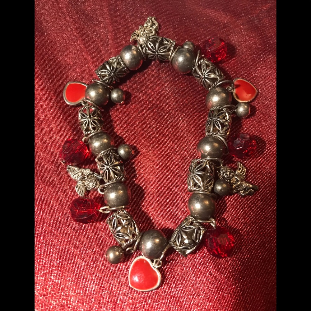 Vintage metal beads bracelet